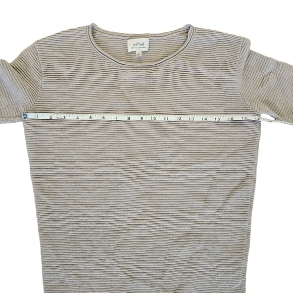 Aritzia Wilfred Campanule sweater dress taupe XS silk cashmere - Picture 9 of 12